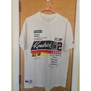 Kendrick Lamar TDE Racing T-Shirt Size L Tee 2018 Tour Championship Rare